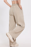 Mae Elastic Waist Wide Leg Pants in Khaki, Brown & Black