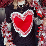 Big Lace Heart Tee