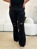 Sabrina High Waist Distressed Flare Jeans