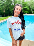Glitter Party In The USA Tee
