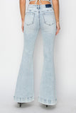 Fiona High Rise Front Patch Pocket Flare Jeans