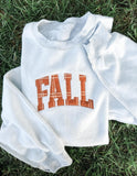 Fall Embroidered Applique Sweatshirts