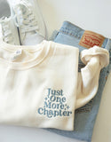 Just One More Chapter Embroidered SWEATSHIRT