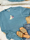 Patriotic Dog Embroidered Tees