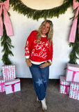 PREORDER - 2 colors: DECK THE HALLS BOW SWEATER