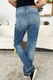 Blake Mid Rise Release Hem Jeans