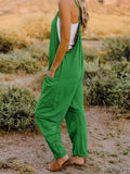 Friday Sleeveless V-Neck Pocketed Jumpsuit