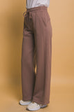 Kenny Drawstring Wide Leg Sweatpants with Pockets