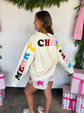PREORDER - 3 colors: MERRY MESSAGE SWEATSHIRT