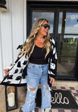 PREORDER - 3 designs: BOO CREW REVERSIBLE CLOUD CARDIGAN