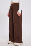 Mae Elastic Waist Wide Leg Pants in Khaki, Brown & Black