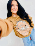 GINGHAM PUMPKIN MARKET SWEATSHIRT
