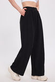 Mae Elastic Waist Wide Leg Pants in Khaki, Brown & Black