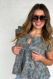 PREORDER: Molly Tie Front Denim Vest (3 prints)