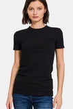 Cody Crew Neck Short Sleeve T-Shirt in black