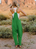 Friday Sleeveless V-Neck Pocketed Jumpsuit