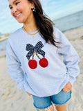 Cherry Embroidered Sweatshirt