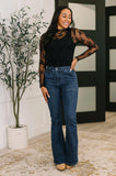 JADA HIGH WAIST FLARE Jeans WITH PATCH POCKETS