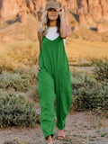 Friday Sleeveless V-Neck Pocketed Jumpsuit