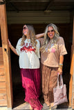 PREORDER - 2 colors: AUTUMN BLOOMING MAXI SKIRT