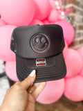 Embroidered smiley Trucker Hat