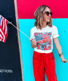 Flag & Flowers Tee