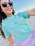 Embroidered Ocean Treasures Tee