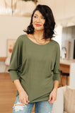 Danna Long Sleeve Top in Olive