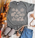 Hand drawn pumpkins tees