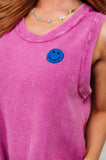 Smile Tank in Fuchsia