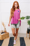 Smile Tank in Fuchsia