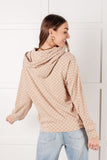 Tess Checkered Hoodie in Khaki