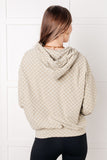 Tess Checkered Hoodie in Sage