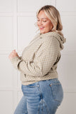 Tess Checkered Hoodie in Sage