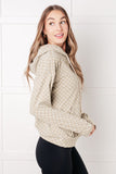 Tess Checkered Hoodie in Sage