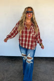 PREORDER- 2 colors MOUNTAIN MORNING PLAID HOODIE SHACKET