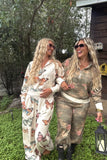 PREORDER - 2 prints: CAMO & BUTTERFLIES EASY DOES IT PULLOVER