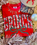 Grinch Camo Bow Tee/Long Sleeve