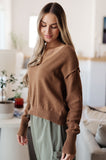 Becky V-Neck Sweater in Mocha