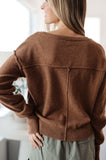 Becky V-Neck Sweater in Mocha
