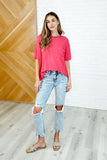 Bare Necessitee Relaxed Top in Hot Pink