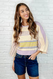 Kelsey Striped Dolman Sleeve Top