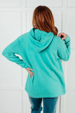 My Favorite Hooded Pullover in Turquoise