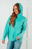 My Favorite Hooded Pullover in Turquoise