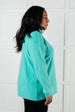 My Favorite Hooded Pullover in Turquoise