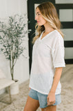 Textured Oversized Top