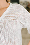 Textured Oversized Top
