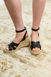 Behold Black Braided Twine Wedges