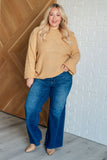 Bobbie Bubble Sleeve Sweater in Wheat