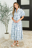 Budding Romance Collared Button-Down Dress